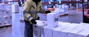 Bidon et carton